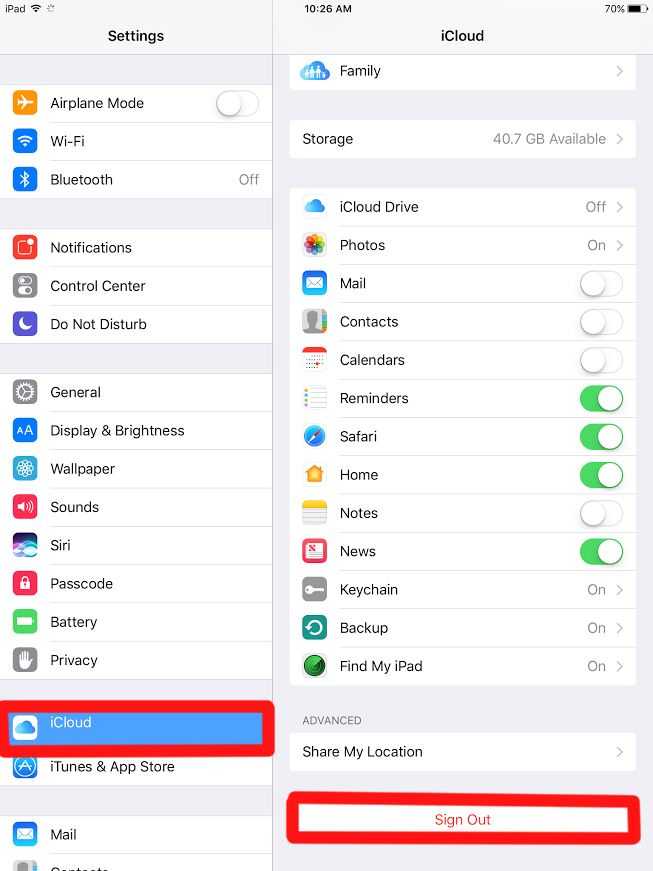 Почему не работает айклауд. IPAD ICLOUD. Айпад айклауд. Облако на айпаде. Меню ICLOUD на iphone.