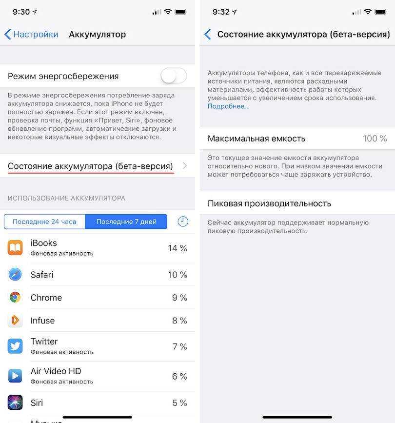 Как отключить принудительное замедление iphone и проверить состояние батареи