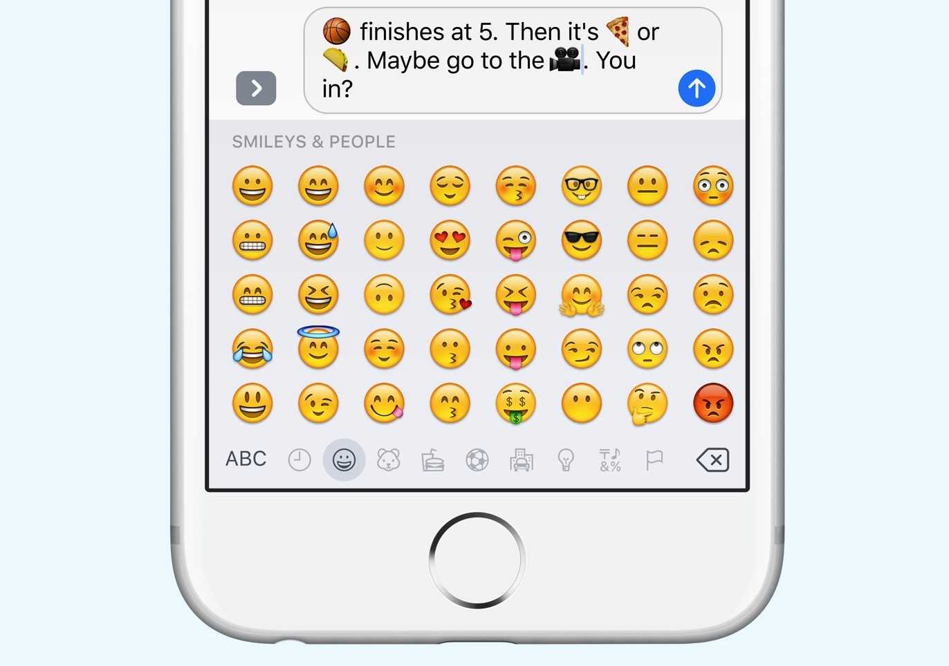 Самый быстрый способ использования emoji на iphone или ipad