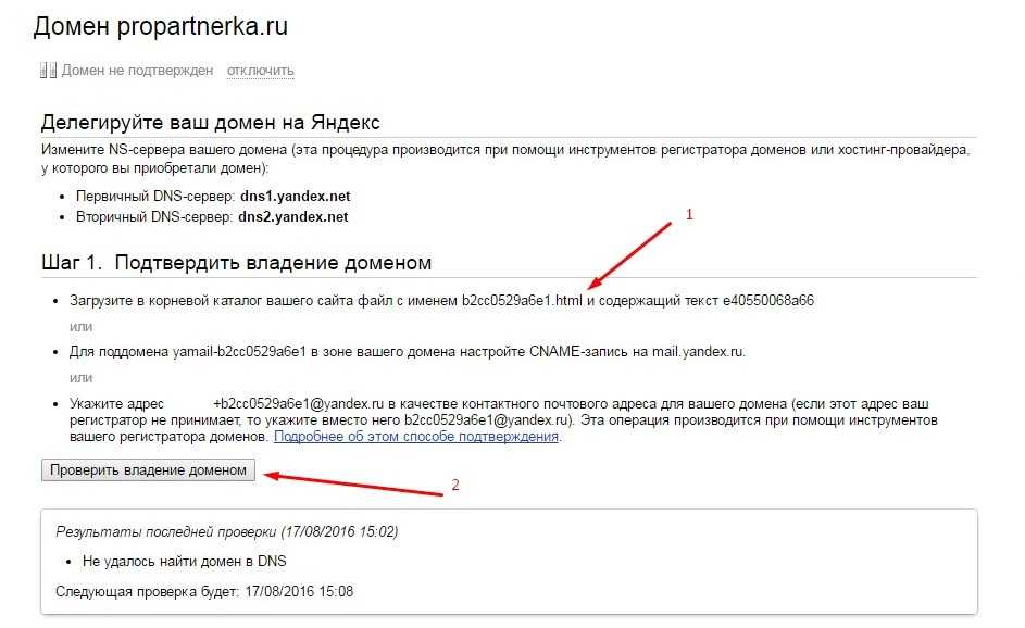 Адрес вашего домена. Первичный DNS-сервер — dns1.Yandex.net.. Почта со своим доменом. Домен почты это пример. Что такое имя домена в электронной почте примеры.