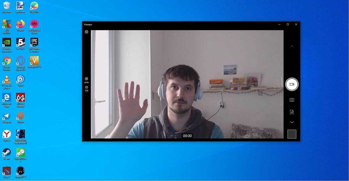 Запись видео с камеры windows 10
