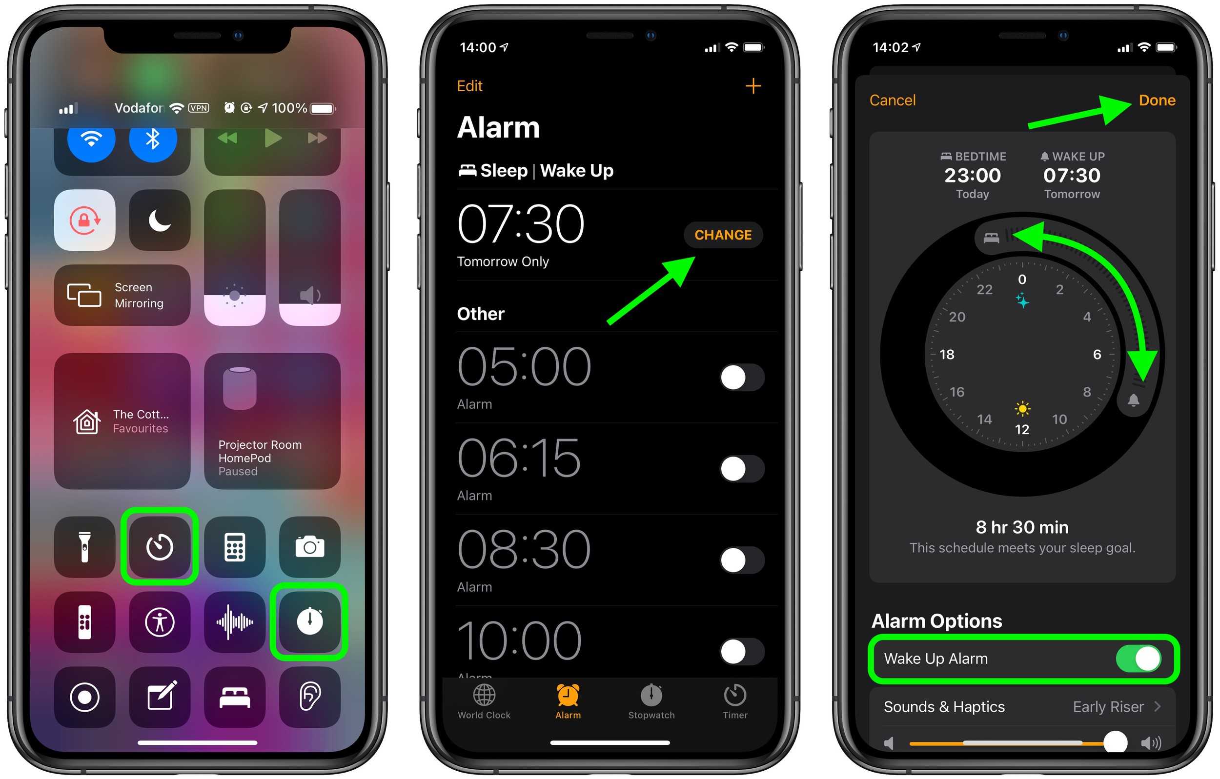 Как установить ежедневный будильник на iphone