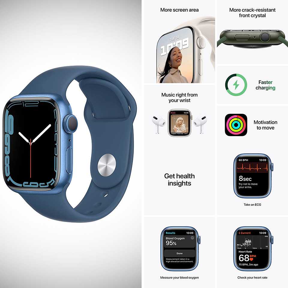 Apple series 8 обзор. Эпл вотч 7 41мм. Эппл вотч 7 41 мм. Смарт-часы Apple watch Series 7 GPS 41mm Green. Часы эпл вотч 8 41 мм.