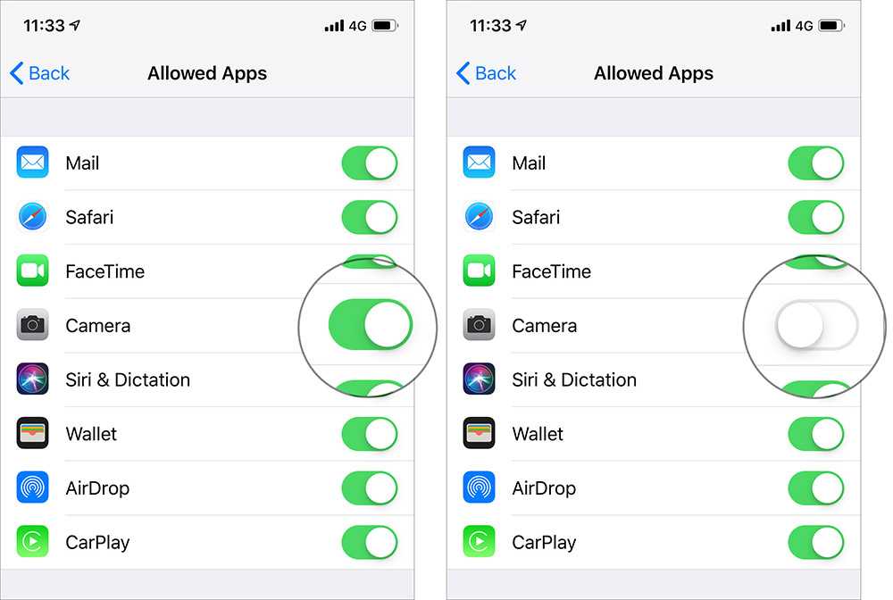 Почему на iphone не работает камера и фонарик?