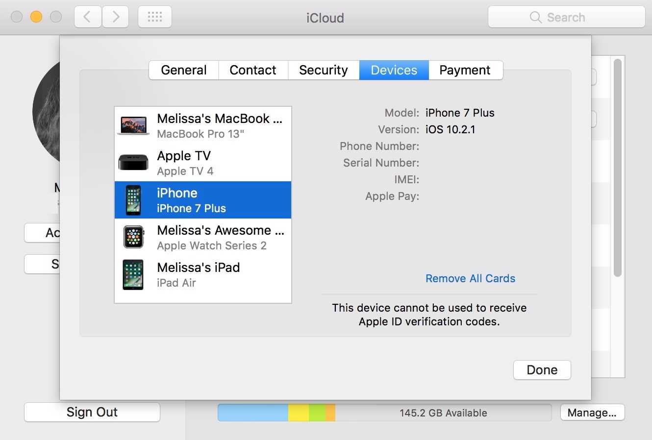 ICLOUD Мои устройства