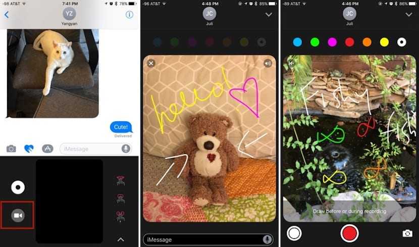 Как отправлять сообщения с эффектами из imessage на iphone