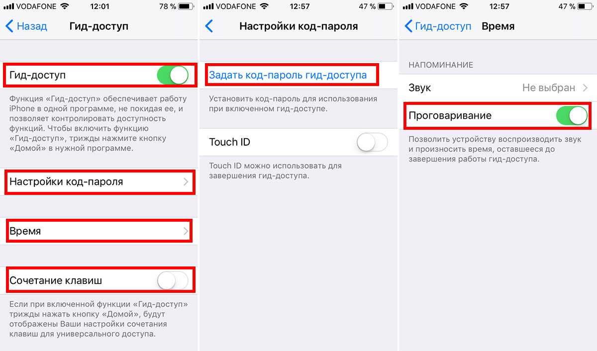 Забыл пароль от гид доступа на айфоне