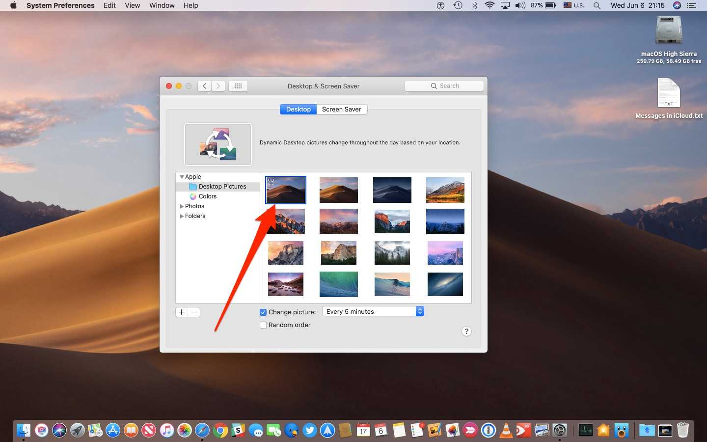 Как сделать динамические обои для macos mojave самому