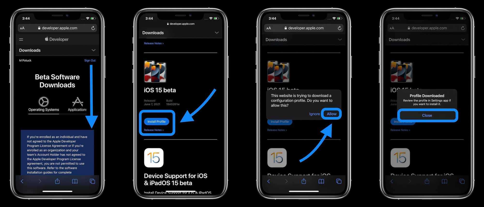 Testing apps with testflight